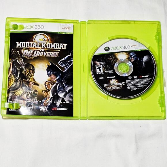 XBOX 360 preloved CIB Mortal Kombat vs DC Universe crossover video game - Picture 3 of 4